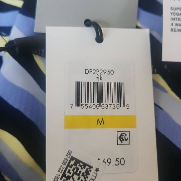 DKNY SPORT tiger stripe leggings, high waist,  7/8 length, NWT, M - Picture 3 of 6